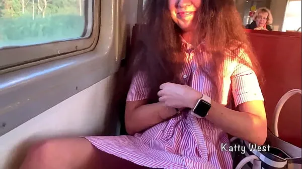 XXX the girl 18 yo showed her panties on the train and jerked off a dick to a stranger in public زبردست فلمیں