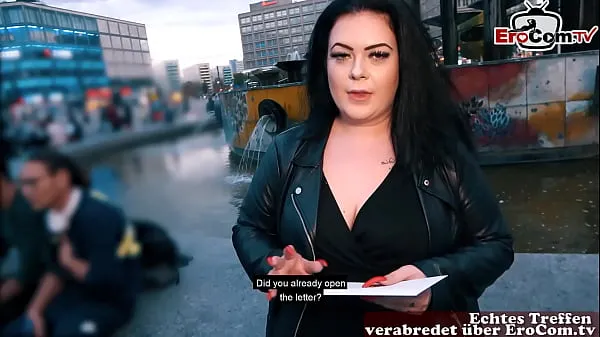 XXX German fat BBW girl picked up at street casting harika Film